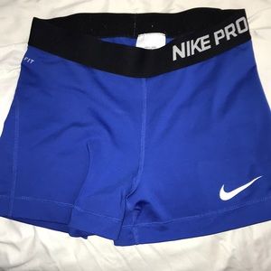 medium blue nike spandex